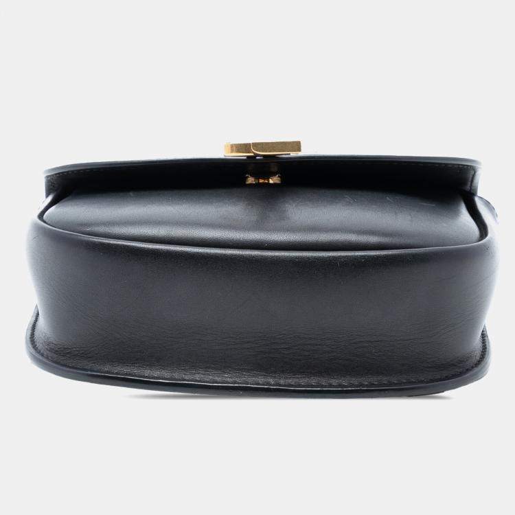 مملوكة مسبقًا Saint Laurent Paris Black Small Leather Monogram Kaia Crossbody