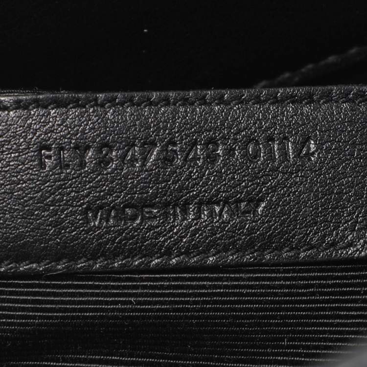 Pre Owned Saint Laurent Paris Sac De Jour Large Black Leather Tote