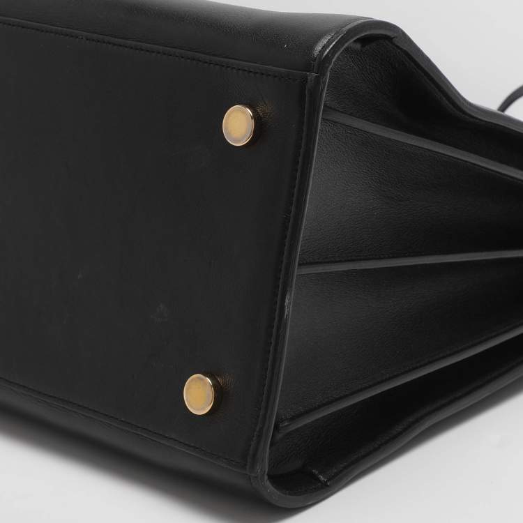 Pre Owned Saint Laurent Paris Sac De Jour Large Black Leather Tote