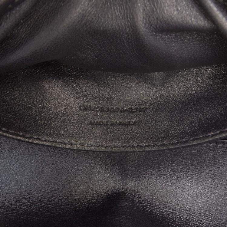 Pre Owned Saint Laurent Paris Brown Medium Canvas Monogram All Over Crossbody