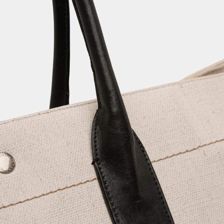 مملوكة مسبقًا Saint Laurent Paris Brown Canvas Rive Gauche Tote