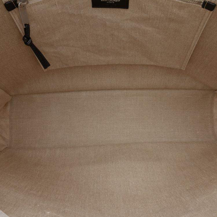 مملوكة مسبقًا Saint Laurent Paris Brown Canvas Rive Gauche Tote