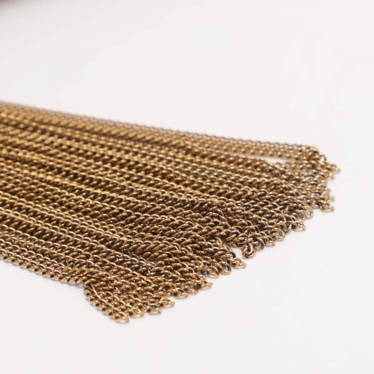 مملوكة مسبقًا Saint Laurent Paris Kate Nude Pink Leather Wallet On Chain