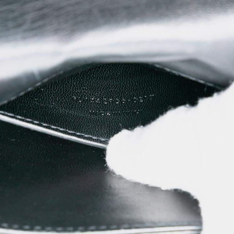 Pre Owned Saint Laurent Paris Medium Denim Monogram Sunset Crossbody