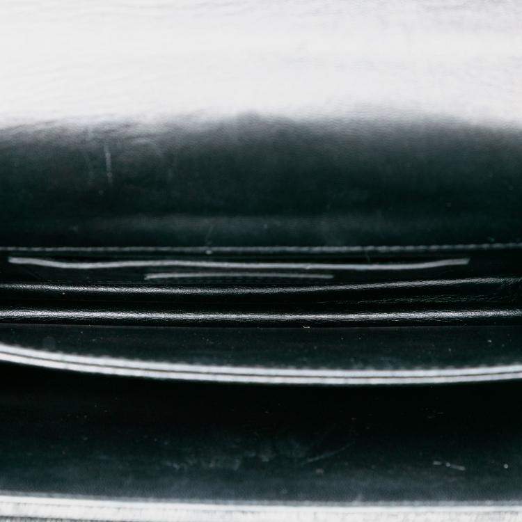 Pre Owned Saint Laurent Paris Medium Denim Monogram Sunset Crossbody