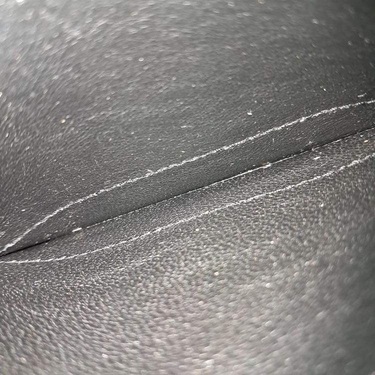 Pre Owned Saint Laurent Paris Gold Leather Card Wallet