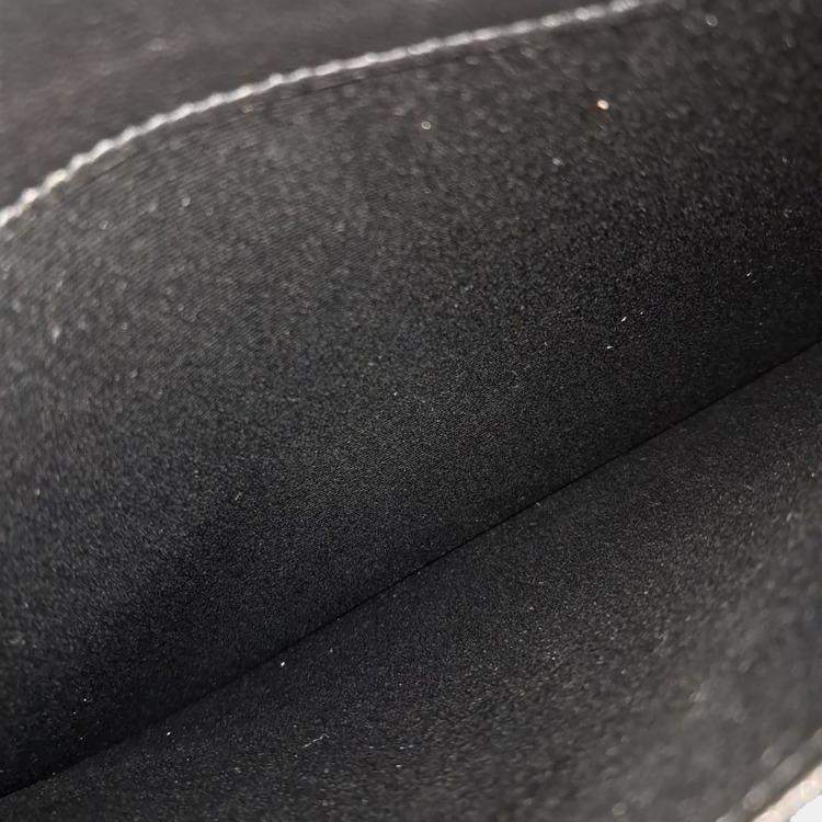 Pre Owned Saint Laurent Paris Black Leather Gaby Flap Chain Pouch