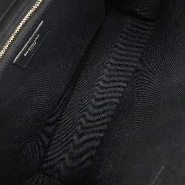 Pre Owned حقيبة توت ريف غوش قماش أسود سان لوران باريس