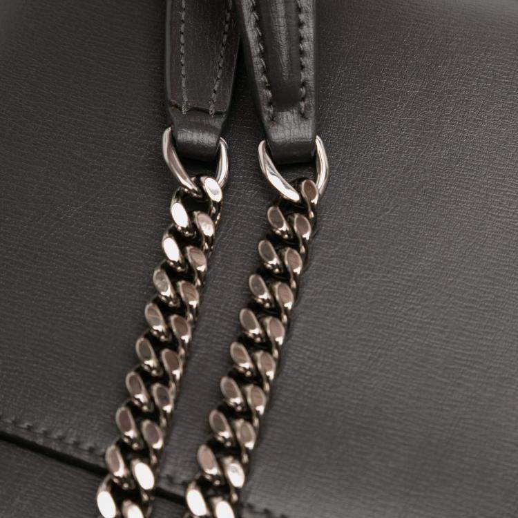 Pre Owned Saint Laurent Paris Medium Leather Monogram Sunset Crossbody