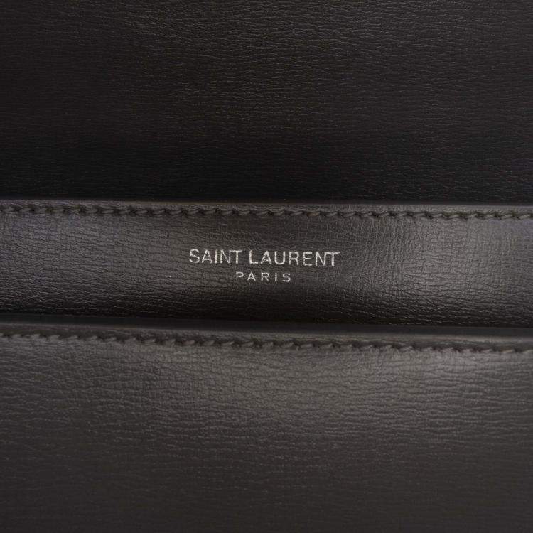 Pre Owned Saint Laurent Paris Medium Leather Monogram Sunset Crossbody