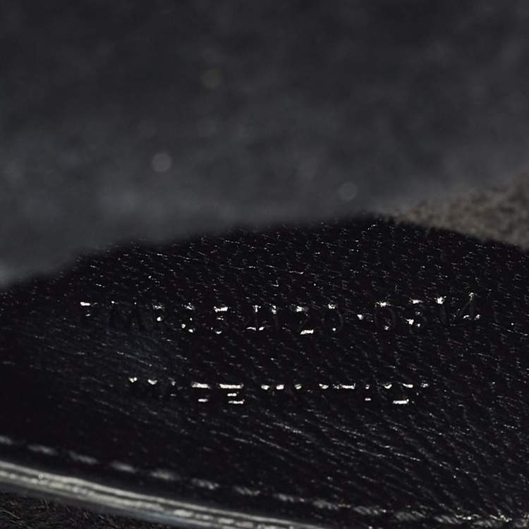 Pre Owned Saint Laurent Kate Small Silver Leather Shoulder Bag