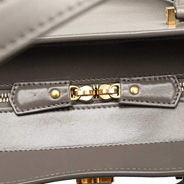 مملوكة مسبقًا Saint Laurent Paris Medium Leather Monogram Uptown Satchel