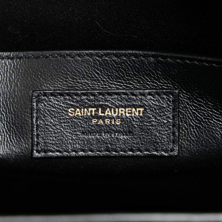 مملوكة مسبقًا Saint Laurent Paris Medium Leather Monogram Uptown Satchel
