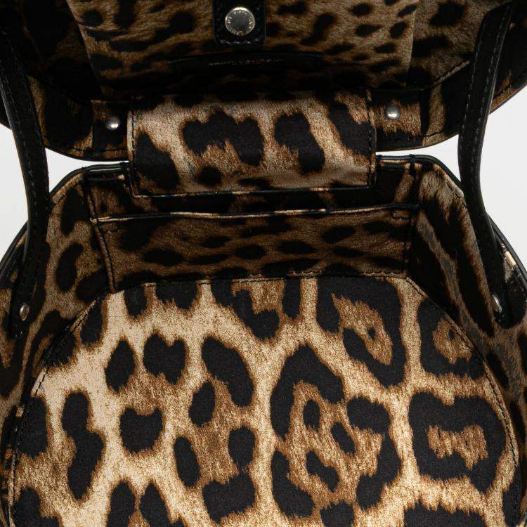 Pre Owned Saint Laurent Paris Black Small Leather Mica Hatbox Satchel