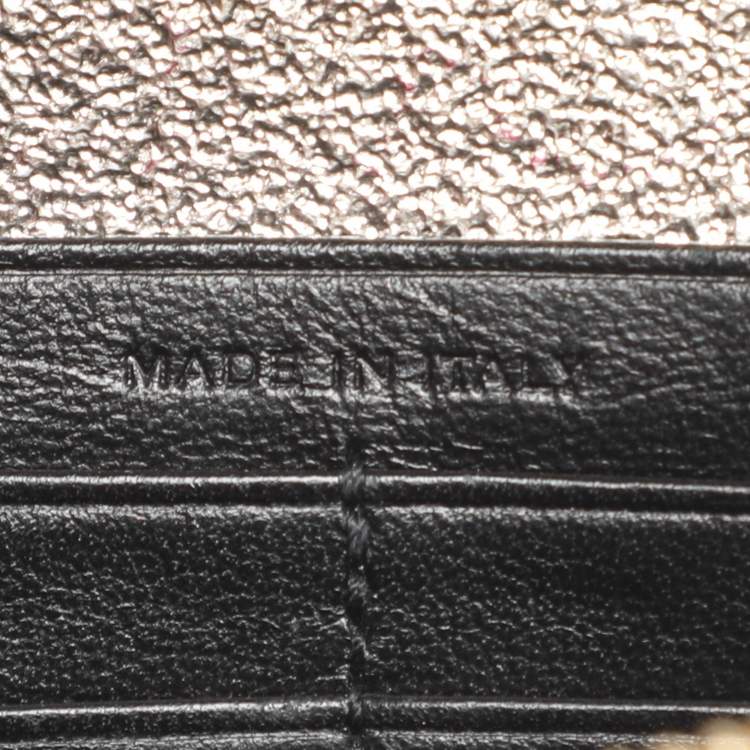 Pre Owned Saint Laurent Paris Kate Tassel Silver Glitter Wallet On Chain