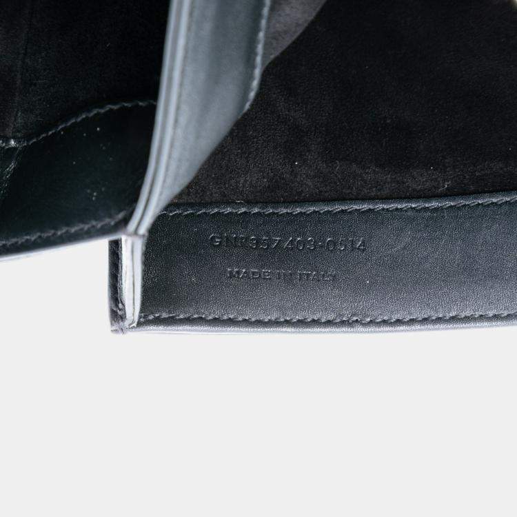 Pre Owned Saint Laurent Paris Black Medium Leather Monogram Universite Bag