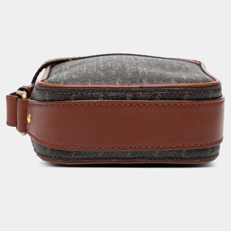 مملوكة مسبقًا Saint Laurent Paris Brown Le Monogramme Coated Canvas Pouch Crossbody