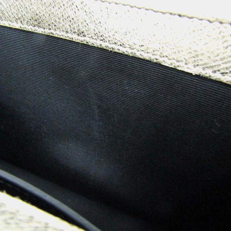 Pre Owned Yves Saint Laurent Kate Leather Shoulder Bag Gold