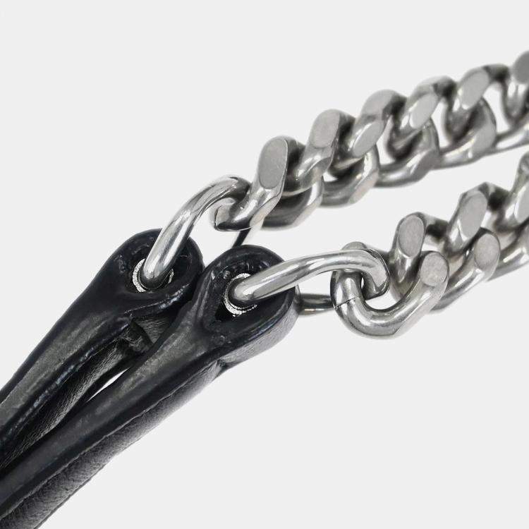 Pre Owned Saint Laurent Sulpice Black Sequins Shoulder Bag