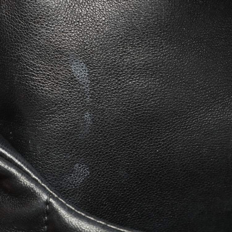 Pre Owned Saint Laurent Puffer Small Black Quilted Leather Chain Shoulder Bag