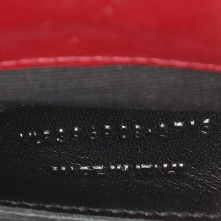 Pre Owned Saint Laurent Cassandre Medium Burgundy Matelassé Leather Flap Bag