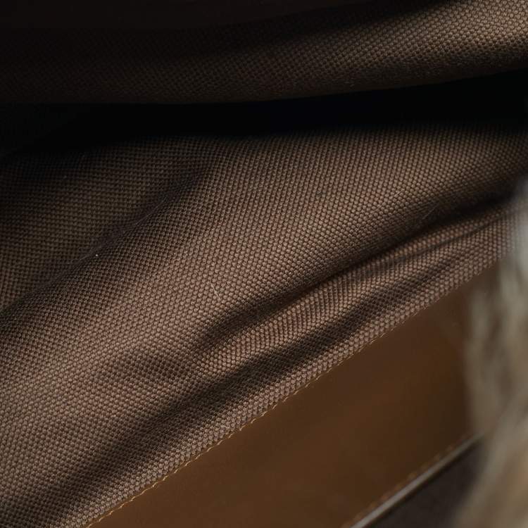 Pre Owned Saint Laurent Niki Large Beige Fur Shoulder Bag