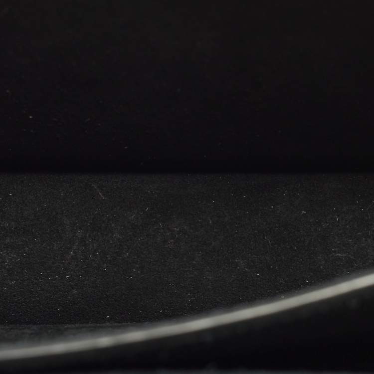 Pre Owned Saint Laurent Sunset Small Gold Lizard Embossed Leather Shoulder Bag