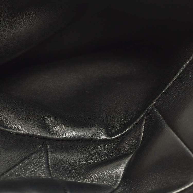 Pre Owned Saint Laurent Jamie Black Quilted Leather Wallet On Chain