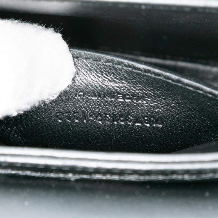 Pre Owned Saint Laurent Paris Black Small Quilted Suede Solferino Satchel In Box