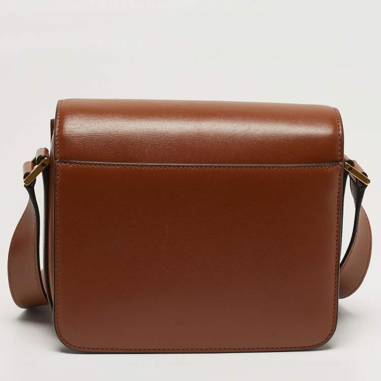 مملوكة مسبقًا Saint Laurent Le 61 Medium Brown Leather Shoulder Bag