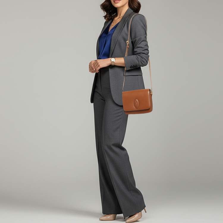 مملوكة مسبقًا Saint Laurent Le 61 Medium Brown Leather Shoulder Bag