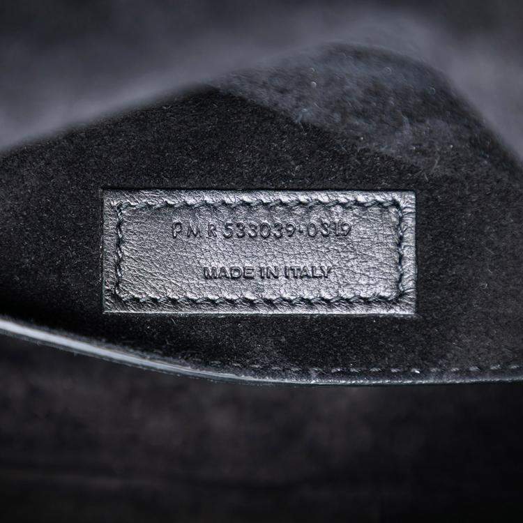 Pre Owned Saint Laurent Paris Gold Baby Metallic Calfskin Niki Shoulder Bag