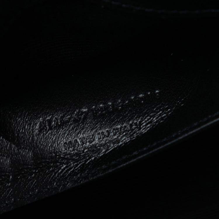 مملوكة مسبقًا Saint Laurent Paris Blue Small Star Embroidered Canvas Monogram Kate Crossbody