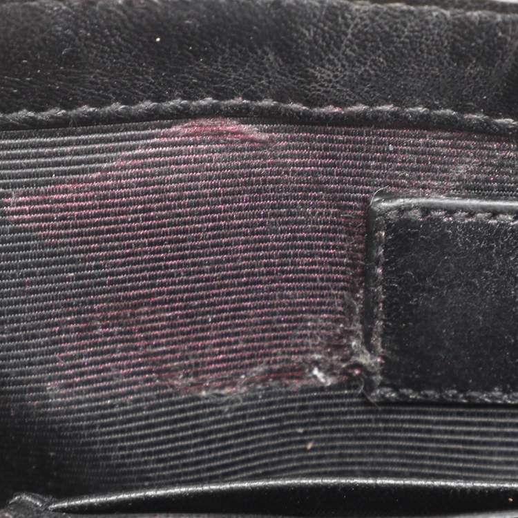 Pre Owned Saint Laurent Paris Monogram Baby Gold Leather and Sequins Shoulder Bag