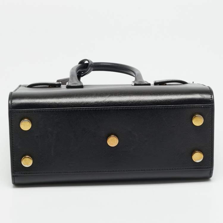 مملوكة مسبقًا Saint Laurent Classic Sac De Jour Nano Black Leather Tote