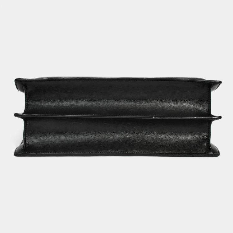 Pre Owned Saint Laurent 2020 Black Leather Large Sunset Shoulder Bag