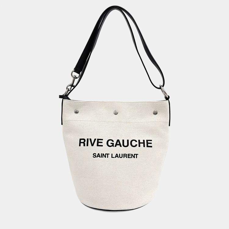 Pre Owned Saint Laurent Rive Gauche Bucket Bag (669299)