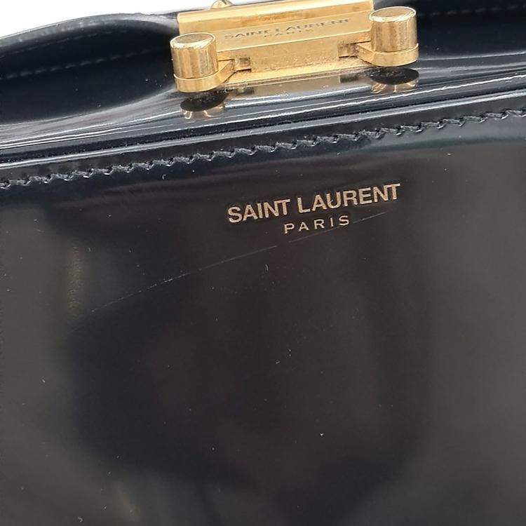 Pre Owned Saint Laurent Paris Black Leather Anais Box Bag (750766)