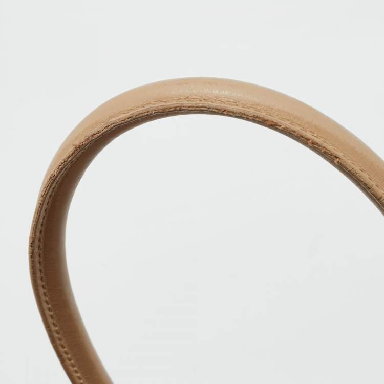 Pre Owned Saint Laurent Classic Sac De Jour Baby Beige Leather Tote