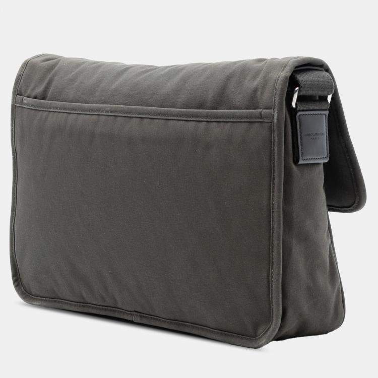 Pre Owned Saint Laurent Paris Canvas Niki Messenger Bag