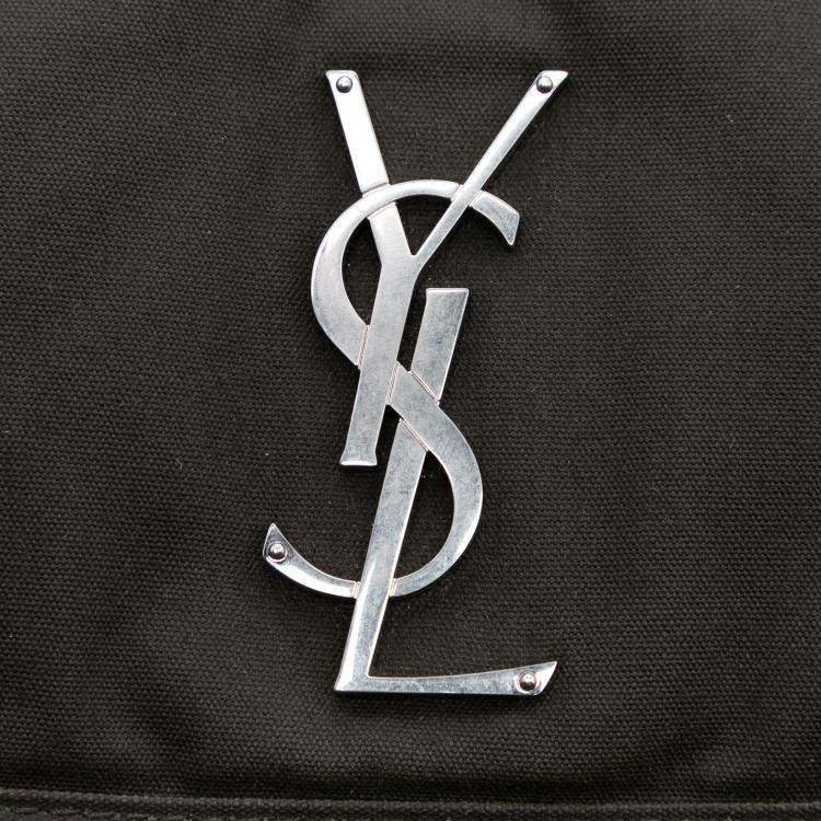 Pre Owned Saint Laurent Paris Canvas Niki Messenger Bag