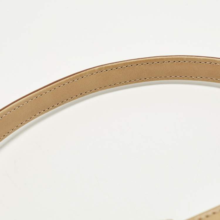 Pre Owned Saint Laurent LE 5 À 7 Mini Light Brown Leather Hobo