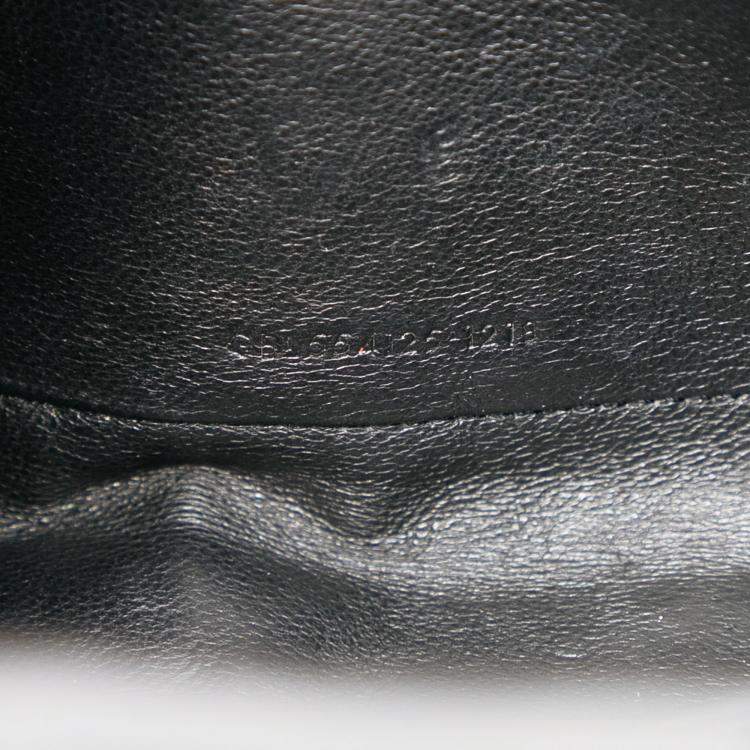 Pre Owned Saint Laurent Paris Black Medium Patent Vicky Crossbody