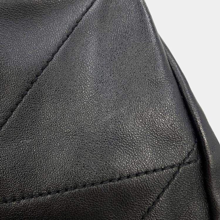 Pre Owned Saint Laurent Paris Jamie 4.3 Chain Shoulder Bag Black Lambskin Size Small