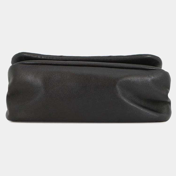 Pre Owned Saint Laurent Paris Jamie 4.3 Chain Shoulder Bag Black Lambskin Size Small