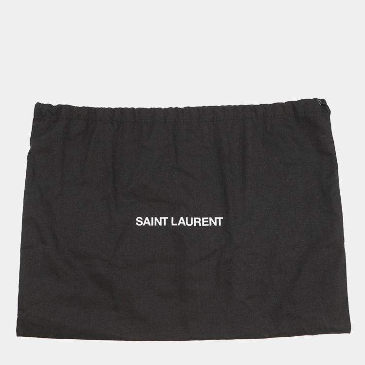 Pre Owned Saint Laurent Paris Jamie 4.3 Chain Shoulder Bag Black Lambskin Size Small