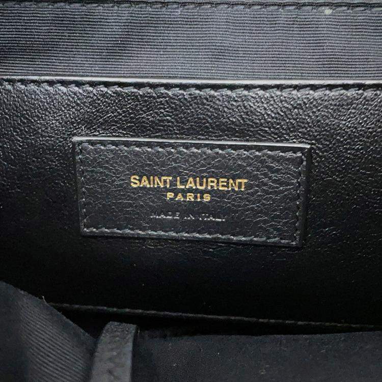 Pre Owned Saint Laurent Paris Jamie 4.3 Chain Shoulder Bag Black Lambskin Size Small