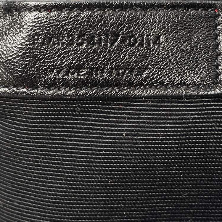 مملوكة مسبقًا Saint Laurent Monogram Black Chevron Leather Tote