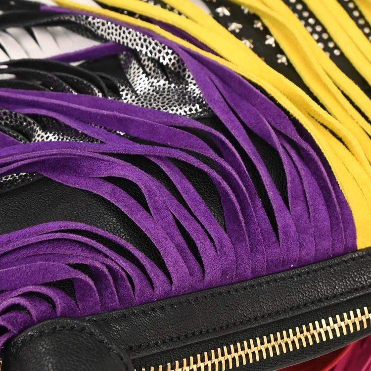 مملوكة مسبقًا Saint Laurent Black Emmanuelle Fringe Handbag