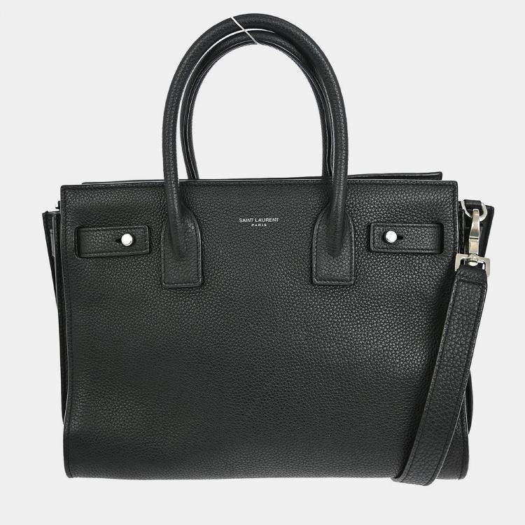 مملوكة مسبقًا Saint Laurent Black Sac de Jour 2way Shoulder Handbag